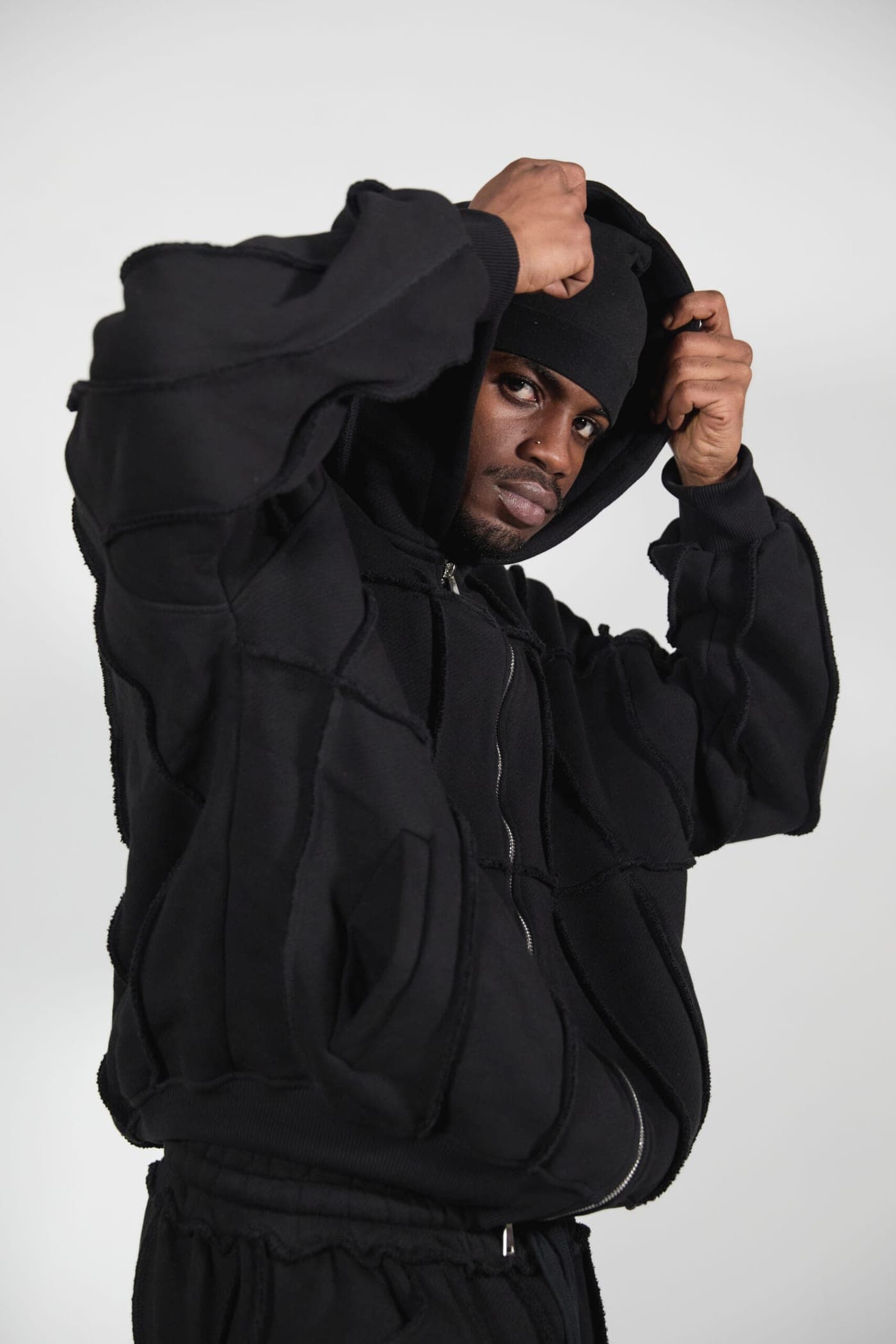 obsidian — hooded set — view 1