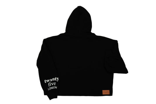 cropped hoodie — obsidian