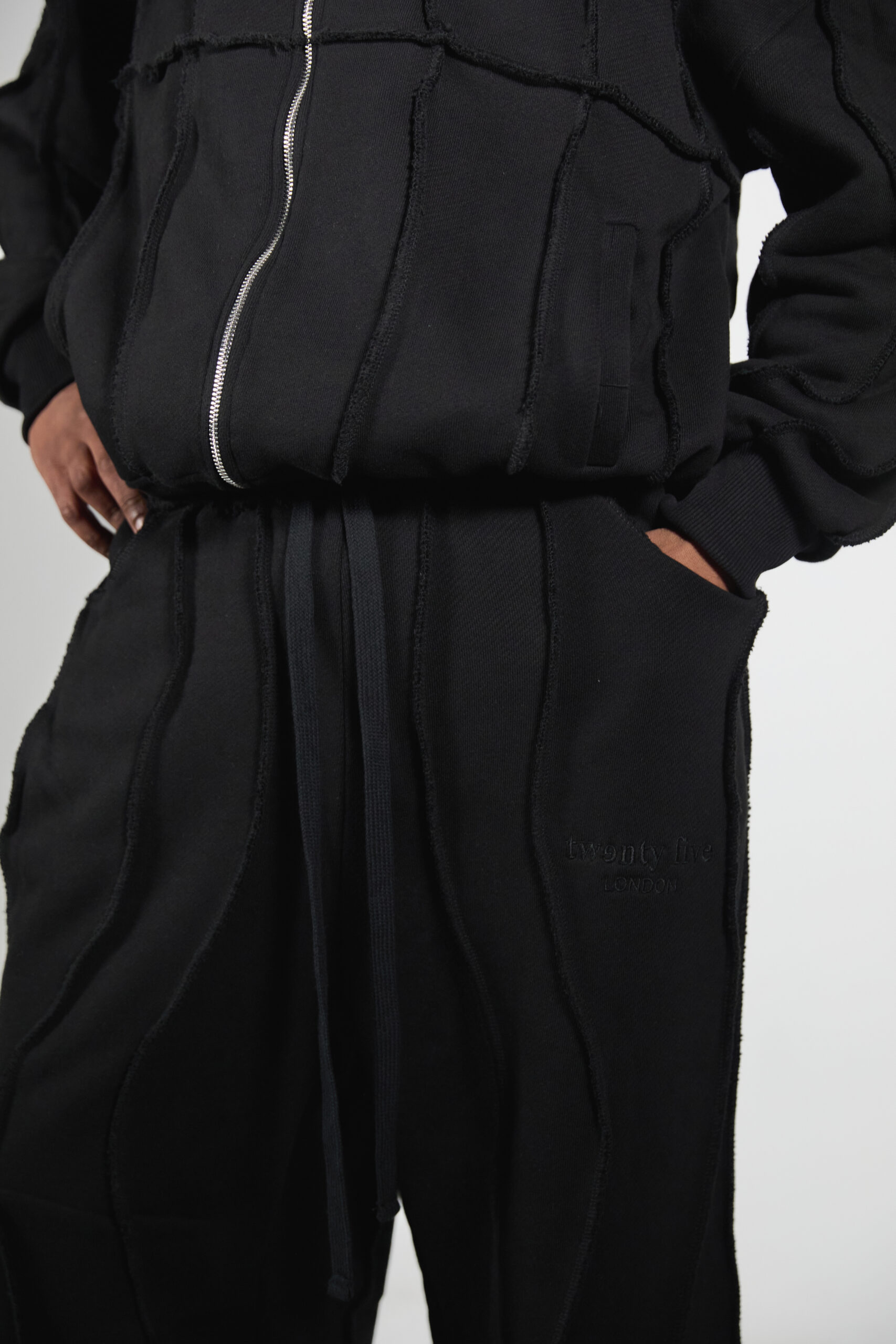 obsidian straight-leg sweatpants
